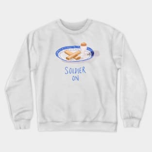 Soldier On watercolor Crewneck Sweatshirt